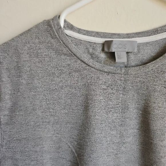 Cos Gray Casual Short Sleeve Shirt Small Euc - Picture 3 of 6